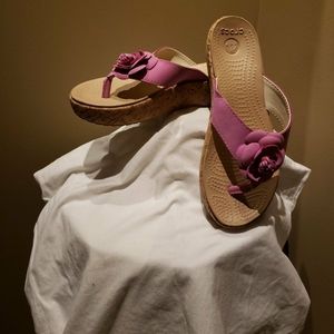 Crocs Women's A-Leigh Floral Flip Wedge